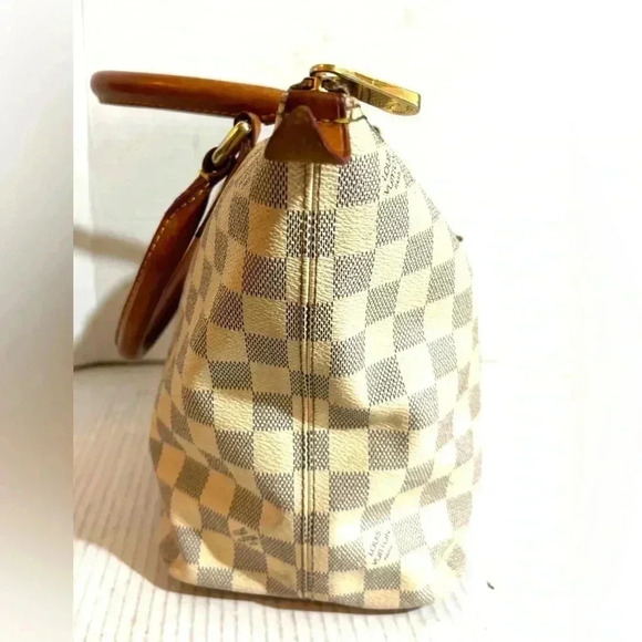 Louis Vuitton damier azur saleya pm coated canvas  satchel handbag - Picture 2 of 10